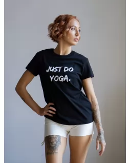 Футболка женская — Just do yoga
